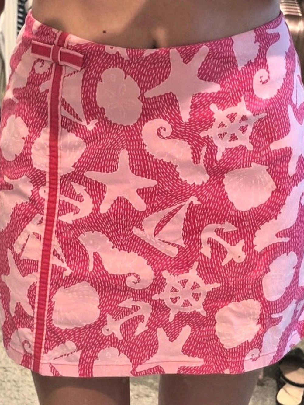 Lilly Pulitzer Lynnie Skirt Abstract Print Pink Size 0